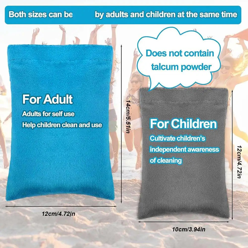 New Sand Removal Bag Lightweight Portable Cleaning Beach Towel Accessories for Beach Party Surf Camping Essentials Summer F Z1A3